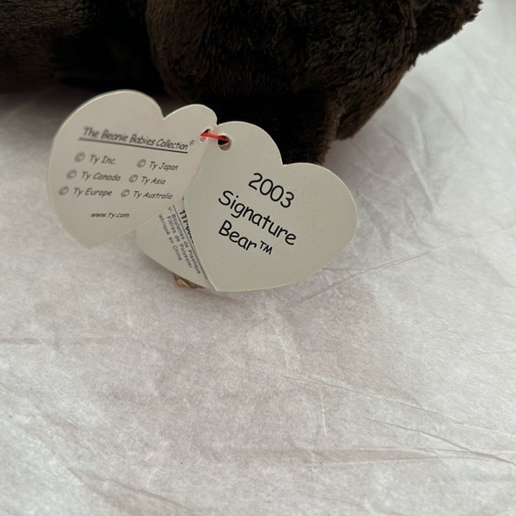 Ty Beanie Baby 2003 Signature Bear Brown Plush Vintage Collectibles🧸 - Picture 9 of 11